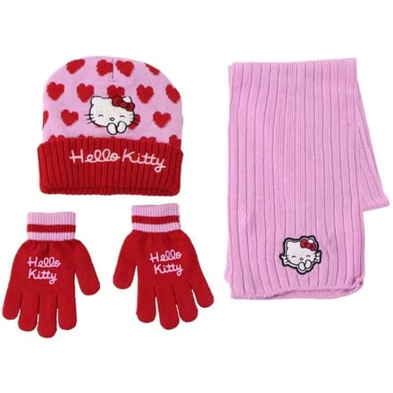 Set met muts, handschoenen en sjaal kind Cerda Hello Kitty