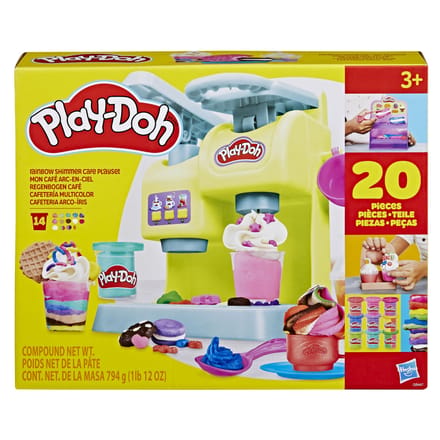 Hasbro Play-Doh regenboog shimmer cafe speelset - creatief speelgoed.