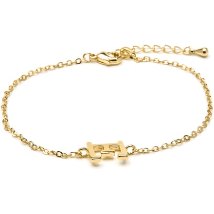 Luxenter Armband met 18-karaats geelgouden afwerking - Alphabet