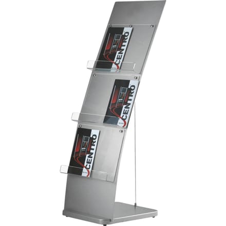 Folderstandaard OPUS 2 6x A4 gebogen wand
