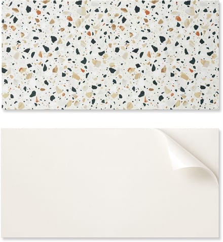 Zelfklevend vinyl wanddecoratiepatroon met stenen op de achtergrond 6x60x30 cm