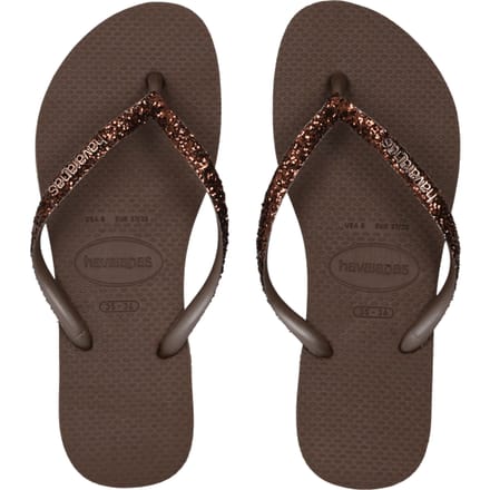 Havaianas Slim Slippers en Sandalen Dames - Bruin - Maat 33/34 - Plastic