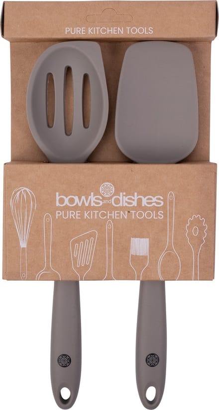 Moments Kitchen Tools set Vergietlepel + Spatel Taupe
