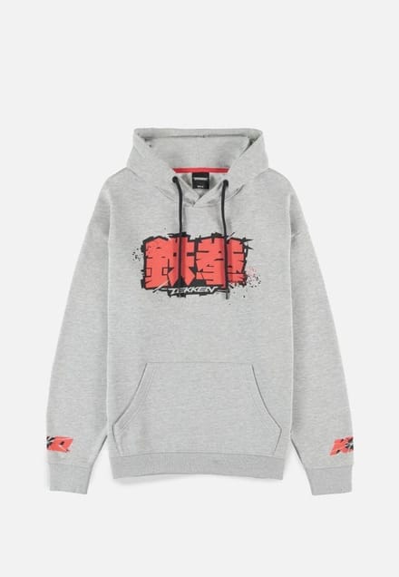Tekken Hoodie/trui -S- Kanji Oversized Grijs