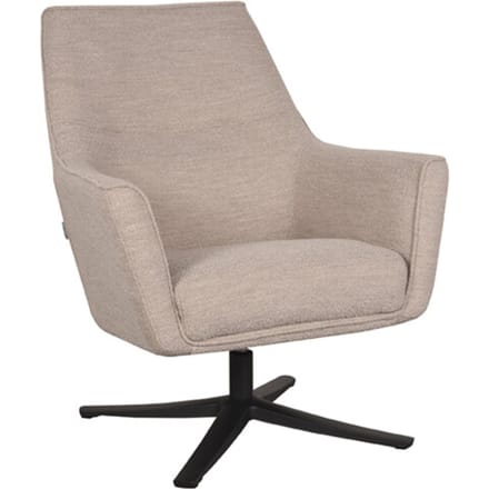 LABEL51 Tod Fauteuil - Naturel - Stof - One Size - - - Met Armleuning