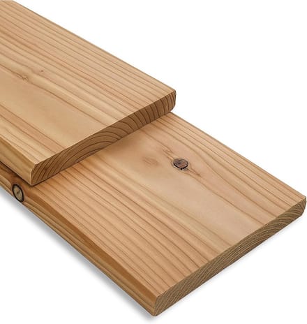 Gladde Lariks Terrasplank 27 x 142 mm - 40 cm Constructiehout