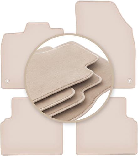 PREMIUM beige vloermatten voor: Volkswagen ID.3 hatchback 2019-