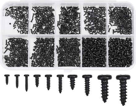 zelftappende schroeven-assortimentset / universele schroevenassortimentdoos, 1000 stuks