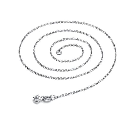 Jomide Ketting - Gourmet - 45 cm - Zilverkleurig - 1 mm