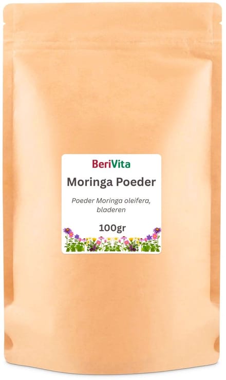 Moringa Poeder 100gr - Puur Poeder van Moringa Bladeren