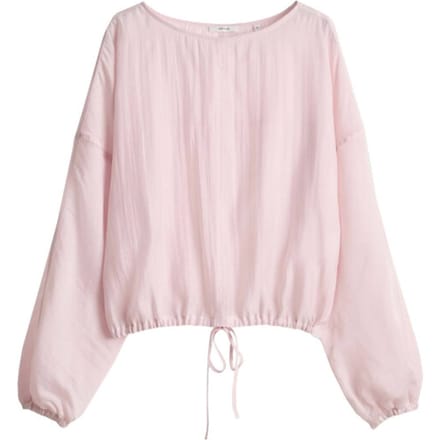 Blouse met overlappende schouders model 'Filla'