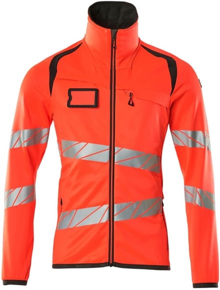 Mascot Accelerate Safe Fleecetrui met rits 19103-315 - hi-vis rood/donkerantraciet - 2XL