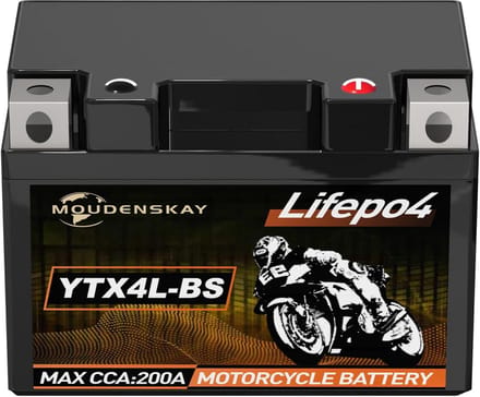 Motoraccu Lithium - Startaccu Motor - Motor Starten - Ingebouwde BMS - 12 Volt - Zwart