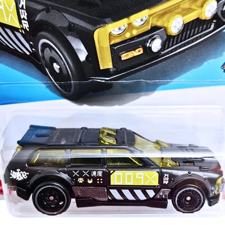 HOT WHEELS TRACK D WAGON 009X BLACK 189/250 HW TRACK CHAMPS 4/5 1:64 SHORT CARD