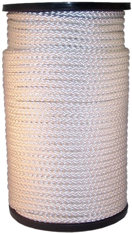 Nylon koord gevlochten wit – 2 mm – zonder kern – 100 meter – touw