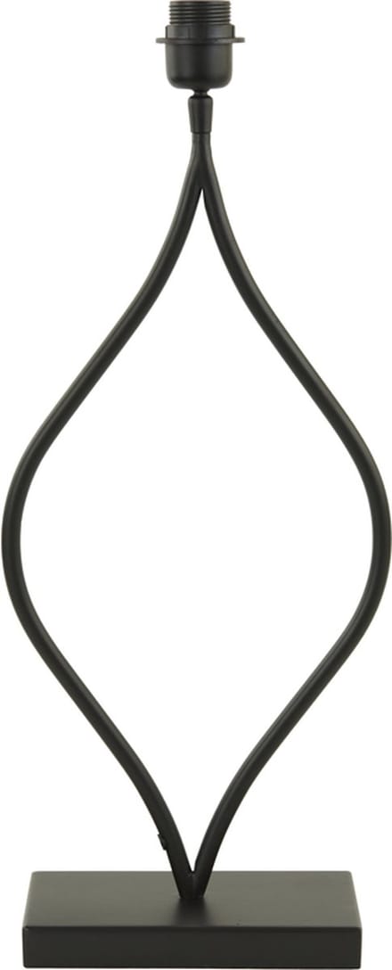 Light & Living Tafellamp Okno - 56cm - Mat Zwart - excl. kap