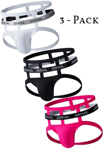 JOCKMAIL 3 pack - sexy - open kont - Heren Ondergoed - nightclub - kinky