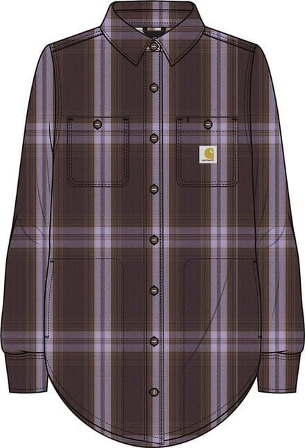 Carhartt Twill Plaid Overhemd Met Lange Mouwen Bruin XL