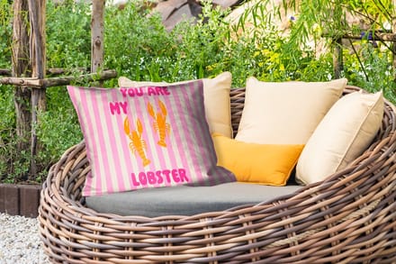 Buitenkussens - Tuin - Lobster - Love - Valentijn - 50x30 cm
