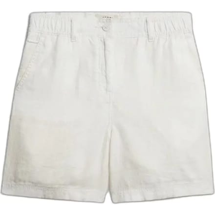 Superdry - Linnen Shorts Met Middelhoge Taille - Dames - Korte broeken