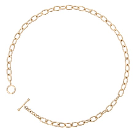 Orphelia PK-010 - Ketting T-lock - Verguld metaal - 45 cm
