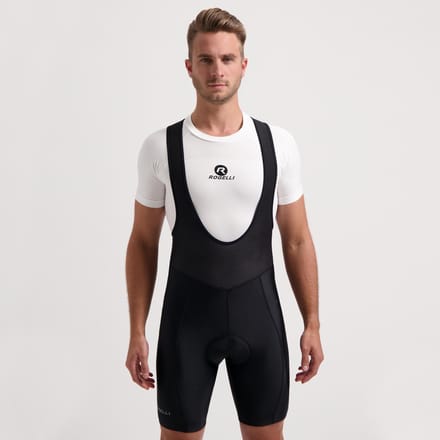 Rogelli Econ Heren Korte Fietsbroek - Zeem - Bretels - Zwart