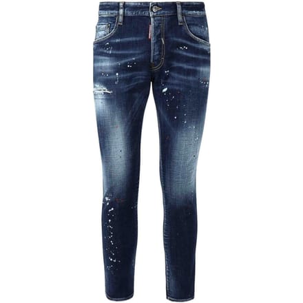 Dsquared2 Medium Easy Wash Skater Marineblauwe Jeans