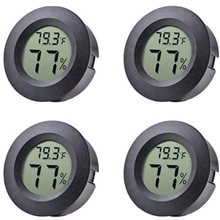Set van 4 Mini Hygrometers en Thermometers voor Binnen