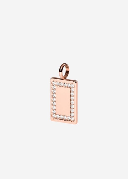 PURELEI Glimmer Charm Rosegold Größe: OS | Halsketten Outlet | Damen | Rosa