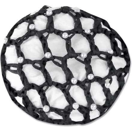 ELT Luxe knotnet haarnet met kralen zwart