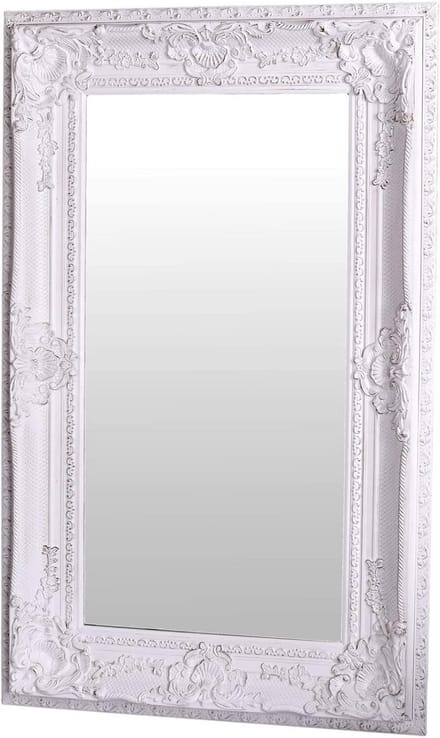 XXL Wandspiegel Barok Wit Shabby Chic Design