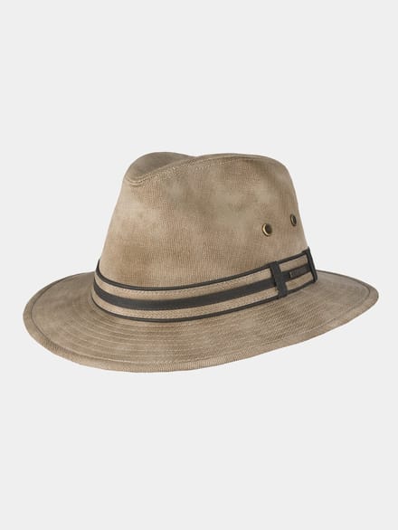 Ernesto - Katoenen fedora hoed - Beige