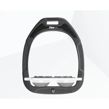 Platte Grip Stirrup Antraciet/Wit/Grijs Flex-On Green Composite