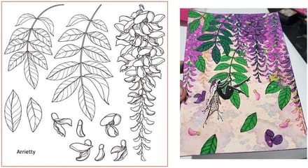 Transparante Stempelset: Bloem & Bladeren Voor Kaarten Maken, Scrapbooking & Knutselen
