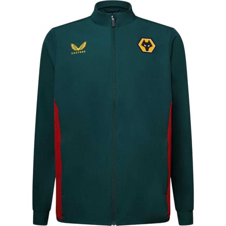 Castore Wolverhampton Wanderers FC-anorak voor heren (Botanische Tuin/Rood)