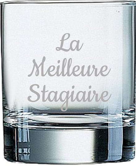 Whiskeyglas gegraveerd - 20cl - La Meilleure Stagiaire
