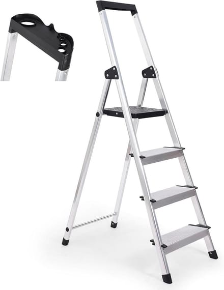 Huishoudtrap - Trapladder Inklapbaar - Keukentrap - Klustrap