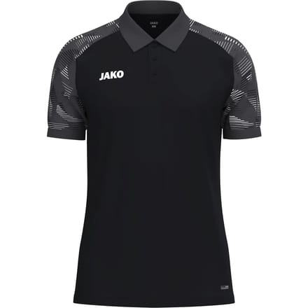 Jako Sonic Polo Kinderen - Zwart / Antraciet | Maat: 152