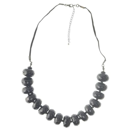 Behave Kralen ketting zwart 57,5 cm