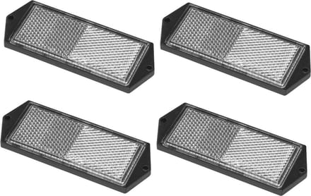 ProPlus Reflector - set 4x - wit - schroefbevestiging - 104 x 40 mm