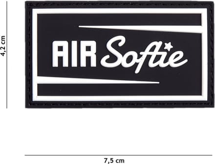 101 Inc Embleem 3D Pvc Air Softie Zwart  19035