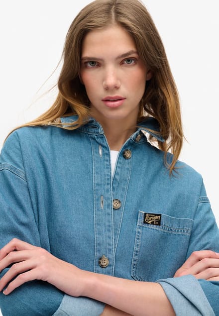 Superdry - Denim overshirt - Dames - Shirts