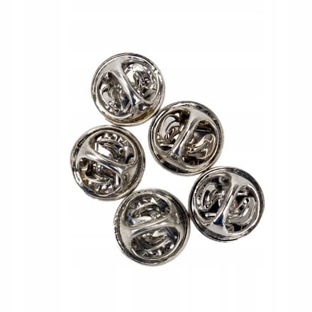 Pinets - Metalen Vlindersluiting - 5 Stuks - Standaardformaat - Zilver