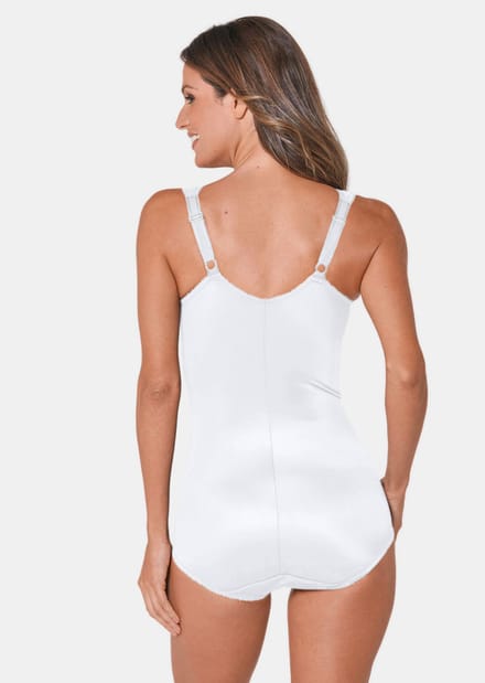 Corrigerende body met kant - wit - Gr. 80 E van Goldner Fashion