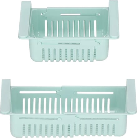 Springos Koelkast Organizer | Keuken Organizer | Lade Organizer | Verstelbaar | Mint