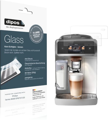 dipos – 2x Matte Pantserfolie geschikt voor Philips Series 8000 EP8757/20 | 9H Screenprotector