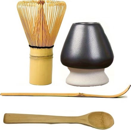 Livano Matcha Set - Starterkit - Klopper - Matcha Thee Set - Matcha Whisk - Zwart