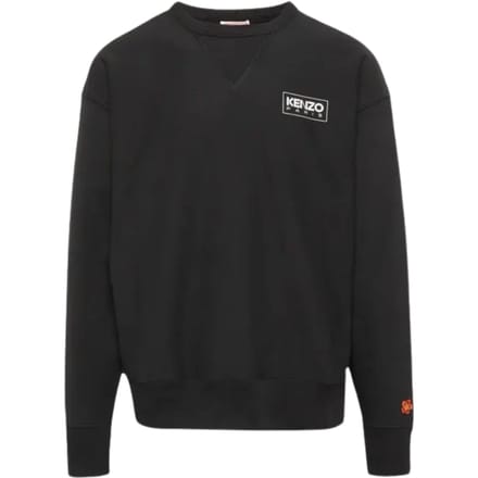 Kenzo Paris geschetst logo zwart sweatshirt