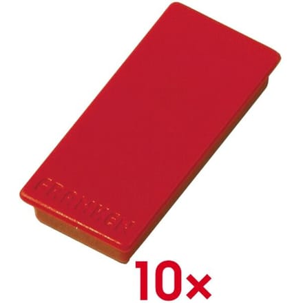 FRANKEN magneet, houdkracht: 1.000 g, 50 x 23 mm, rood
