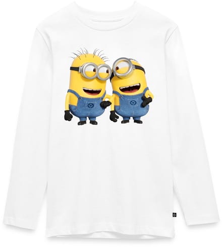 Minions Phil En Stuart Grappig Premium T-Shirt Tiener Lang